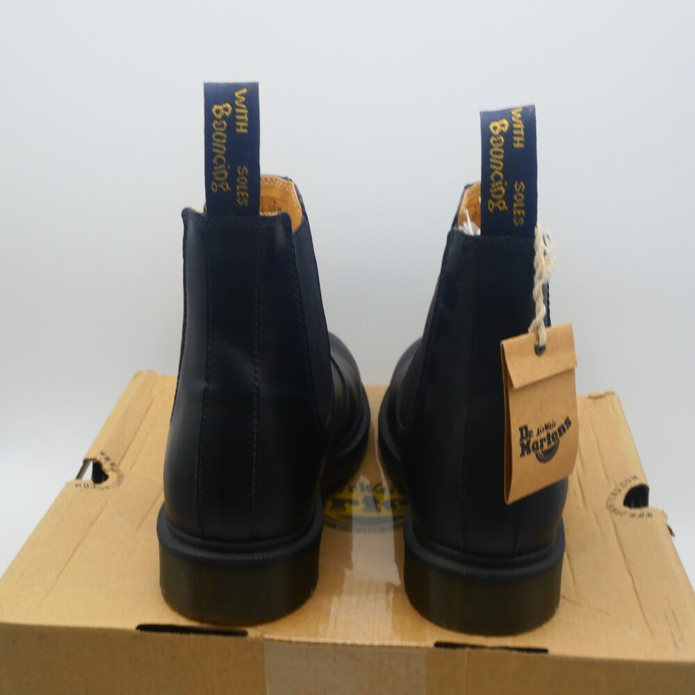 Dr. Martens Men's 4 2976 Chelsea Boots Black Leather Women's 5 Docs NEW - Picture 3 of 8